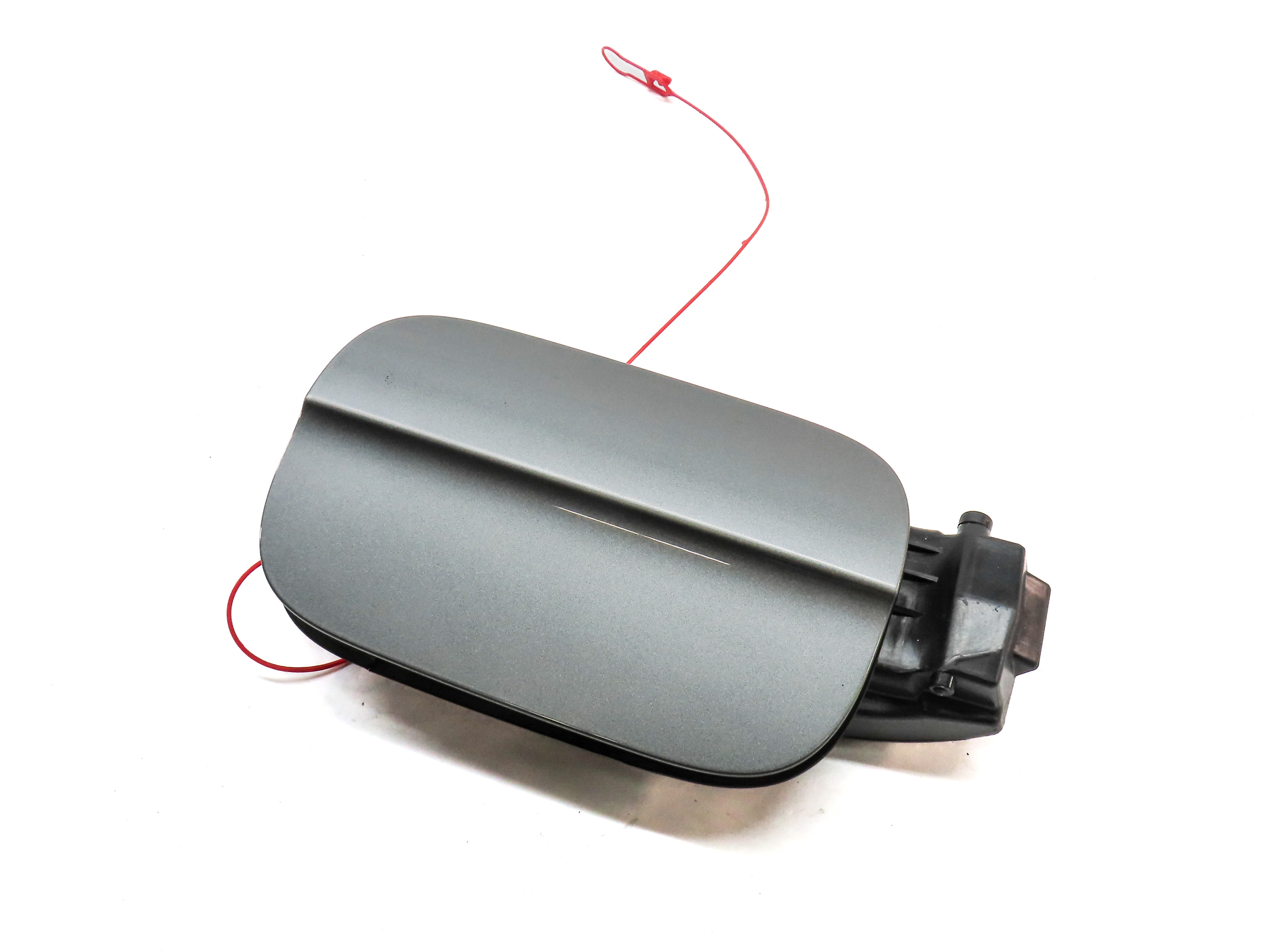 2010-2015 AUDI Q7 (4L) FUEL TANK DOOR LID COVER TRIM w/ HOUSING (Grey) — exact item pictured